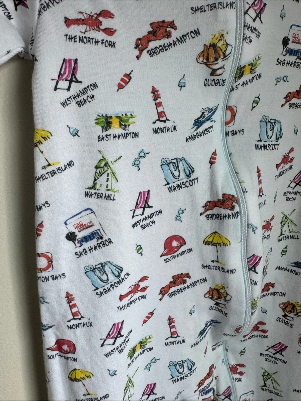 Sammy + Nat x Blue One The Hamptons Baby Footie Pajamas Size 9M